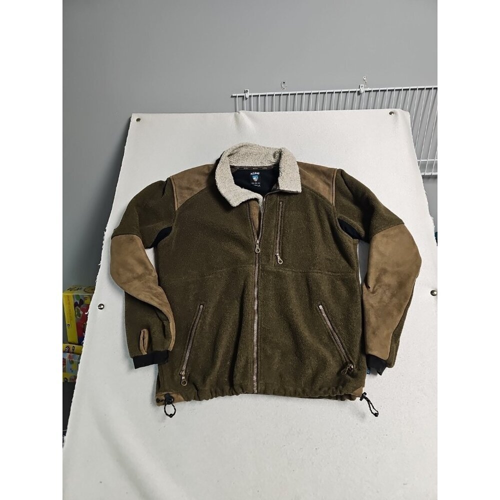 Vtg Kuhl Fleece‎ Full Zipper Jacket Size Medium Y2k Unisex